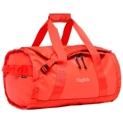 Haglöfs Rejsetasker|Duffelbags-Lava 50 Duffelbag - Habanero HabaneroMateriale: 900D Polyester med TPE-bagside, 4200D Oxford PolyamidMål: Højde: 31 cm Dybde: 35 cm Bredde: 53 cmVægt: Ca. 1030 gram (50 Liter)En driftsikker rejsetaske plads til alt dit udstyr. Lava er fremstillet rundt om et stort hovedrum med en indvendig, dokumentlomme med lynlås, og et andet rum med lynlås, hvilket kan fordobles som en lomme til at lægge tasken i. Behagelige, justerbare skulderremme, bærehåndtag og løftehåndtag lader dig bære den præcis, hvor du vil.Specifikationer:- Rummeligt hovedrum- Forstærket dobbelt lag i bunden- Forstærkede hjørner- Bærehåndtag- Indvendig lynlåslomme til dokumenter- Aftagelige, justerbare skulderremmene- Indvendigt, lynlåsrum tillader dig at opdele ekstra udstyr eller tøj og kan også deles som opbevaringslommeDetaljer
