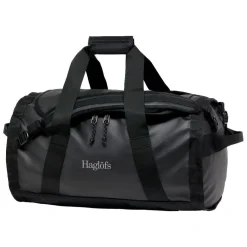 Haglöfs Rejsetasker|Duffelbags-Lava 50 Duffelbag - True Black  True BlackMateriale: 900D Polyester med TPE-bagside, 4200D Oxford PolyamidMål: Højde: 31 cm Dybde: 35 cm Bredde: 53 cmVægt: Ca. 1030 gram (50 Liter)En driftsikker rejsetaske plads til alt dit udstyr. Lava er fremstillet rundt om et stort hovedrum med en indvendig, dokumentlomme med lynlås, og et andet rum med lynlås, hvilket kan fordobles som en lomme til at lægge tasken i. Behagelige, justerbare skulderremme, bærehåndtag og løftehåndtag lader dig bære den præcis, hvor du vil.Specifikationer:- Rummeligt hovedrum- Forstærket dobbelt lag i bunden- Forstærkede hjørner- Bærehåndtag- Indvendig lynlåslomme til dokumenter- Aftagelige, justerbare skulderremmene- Indvendigt, lynlåsrum tillader dig at opdele ekstra udstyr eller tøj og kan også deles som opbevaringslommeDetaljer