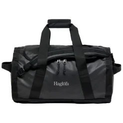 Haglöfs Rejsetasker|Duffelbags-Lava 50 Duffelbag - True Black  True BlackMateriale: 900D Polyester med TPE-bagside, 4200D Oxford PolyamidMål: Højde: 31 cm Dybde: 35 cm Bredde: 53 cmVægt: Ca. 1030 gram (50 Liter)En driftsikker rejsetaske plads til alt dit udstyr. Lava er fremstillet rundt om et stort hovedrum med en indvendig, dokumentlomme med lynlås, og et andet rum med lynlås, hvilket kan fordobles som en lomme til at lægge tasken i. Behagelige, justerbare skulderremme, bærehåndtag og løftehåndtag lader dig bære den præcis, hvor du vil.Specifikationer:- Rummeligt hovedrum- Forstærket dobbelt lag i bunden- Forstærkede hjørner- Bærehåndtag- Indvendig lynlåslomme til dokumenter- Aftagelige, justerbare skulderremmene- Indvendigt, lynlåsrum tillader dig at opdele ekstra udstyr eller tøj og kan også deles som opbevaringslommeDetaljer
