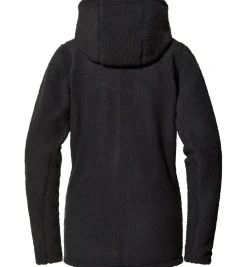 Haglöfs Outdoortøj|Beklædning-Malung Pile Hood Fleecetrøje Dame, Sort