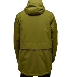 Haglöfs Vintertøj|Vintertøj-Salix Proof Mimic Parka Herre Oliven grønVægt: 954 gramMateriale: 100% genanvendt PROOF™ (Bluesign® -godkendt)Haglöfs Salix Proof Mimic Parka er en funktionel og bæredygtig vinterjakke, designet til at modstå selv de koldeste og mest våde vejrforhold. Parkaen er fremstillet med Haglöfs' PROOF™-teknologi, som gør jakken fuldt vandtæt og åndbar, så du kan forblive tør og komfortabel hele dagen.Jakken er foret med Mimic-materiale, der imiterer dun og giver en varm, letvægtsisolering – perfekt til kolde vinterdage. Den justerbare hætte, de praktiske lommer og de forstærkede skuldre giver ekstra funktionalitet og holdbarhed. Med et klassisk, stilfuldt design og bæredygtige materialer er Salix Proof Mimic Parka det ideelle valg til både byliv og friluftsliv, for dem der søger komfort og beskyttelse uden at gå på kompromis med miljøet.Detaljer:- 2 lags PROOF™ membran (Vind- og vandtæt)- Vandtæthed: vandsøjleværdi 10.000 mm- Åndbarhed: 10.000 g/m2/24 timer- Isoleret med Mimic SILVER pladeisolering - 2 forlommer og 1 indvendig lomme- Justerbar hætte- Justerbare ærmekanter- Reflekslogo ved lænden Detaljer