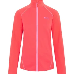 Kari traa Vintertøj|Vintertøj-F/Z Fleecetrøje Dame Candy Coral