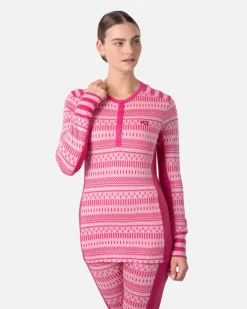 Kari traa Skitøj|Skitøj-Åkle Merinould Skiundertrøje Dame, berry  Berry