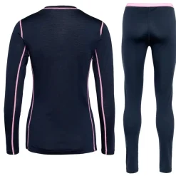 Kari traa Skitøj|Vintertøj-Mina Merinould Skiundertøjssæt Dame, Royal