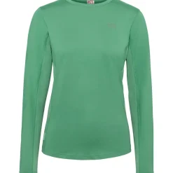 Kari traa Træningstøj|Træningstøj-Myrblå Langærmet Trænings-T-Shirt Dame