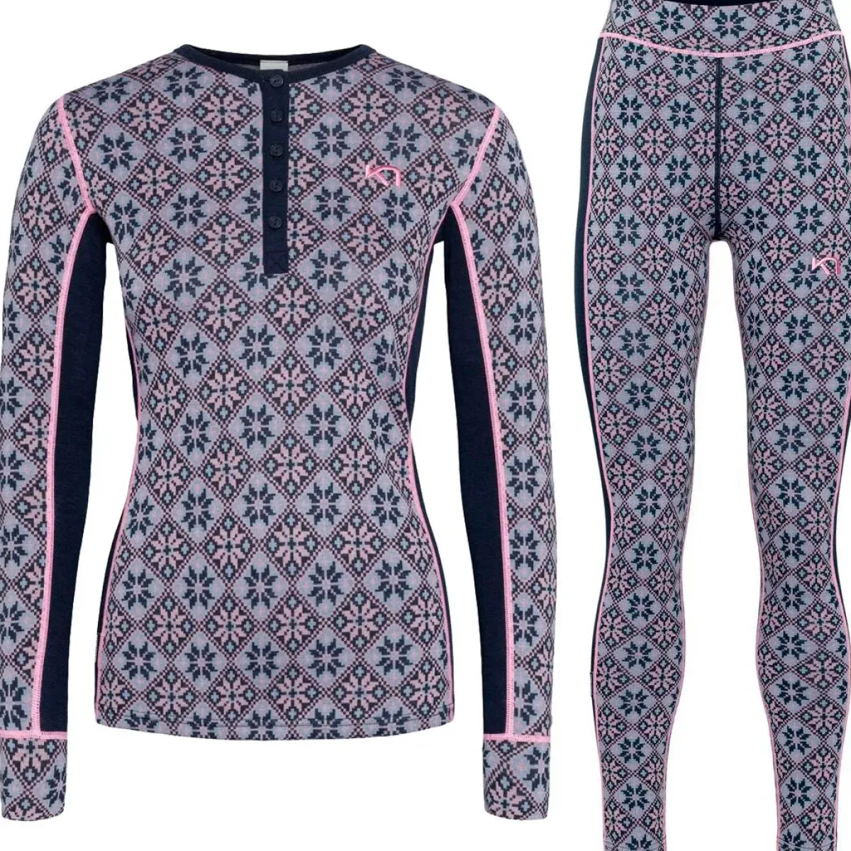 Kari traa Skitøj|Vintertøj-Rose Merinould Skiundertøjssæt Dame, roy Roy