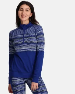 Kari traa Skitøj|Skitøj-Silja Half-Zip Dame, azure
