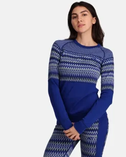 Kari traa Skitøj|Vintertøj-Silja Merinould Skiundertøjssæt Dame  Azure