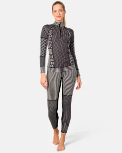 Kari traa Skitøj|Vintertøj-Smekker Half-Zip Skiundertrøje Dame, black  Rouge