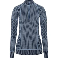 Kari traa Vintertøj|Skitøj-Smekker H/Z Merinould Skiundertøjssæt Dame, iris  Iris