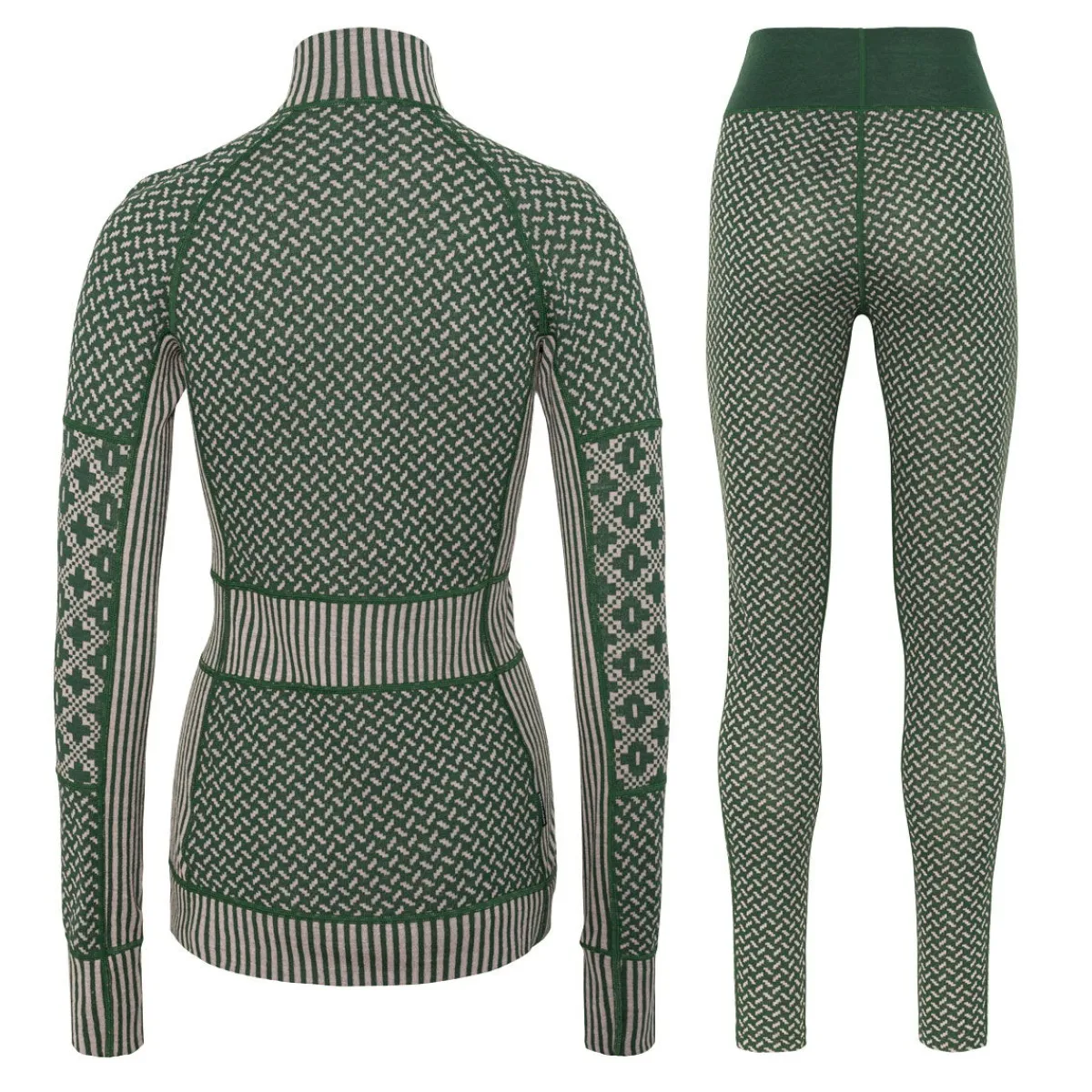 Kari traa Vintertøj|Skitøj-Smekker H/Z Merinould Skiundertøjssæt Dame, black Copy Black