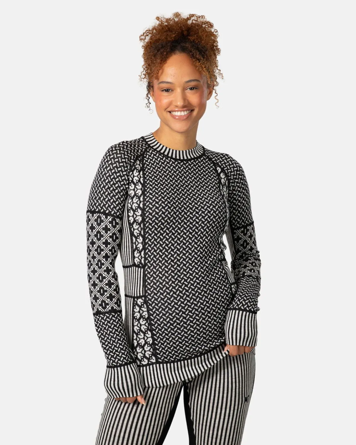 Kari traa Vintertøj|Skitøj-Smekker Merinould Skiundertøjssæt Dame, black Black