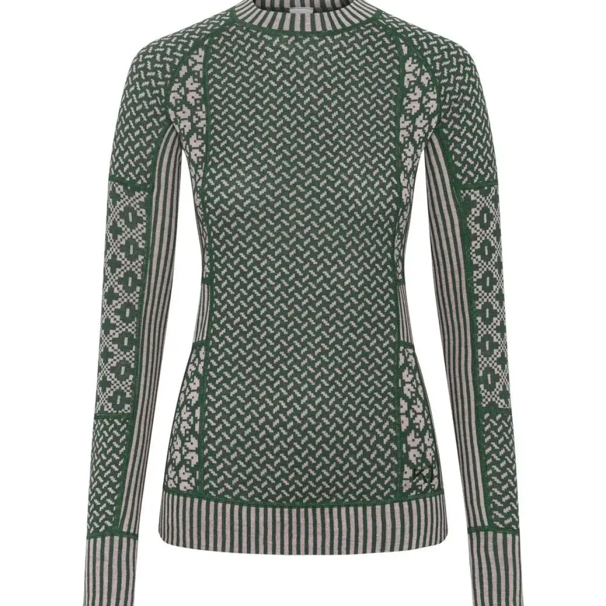 Kari traa Vintertøj|Skitøj-Smekker Merinould Skiundertøjssæt Dame, thyme Thyme