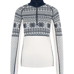 Kari traa Vintertøj|Skitøj-Vilma H/Z Merinould Skiundertøjssæt Dame, nwhite  Nwhite / Royal