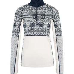 Kari traa Skitøj|Vintertøj-Vilma H/Z Merinould Skiundertrøje Dame, nwhite  Nwhite