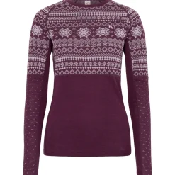 Kari traa Skitøj|Vintertøj-Vilma Merinould Skiundertøjssæt Dame, wine  Wine