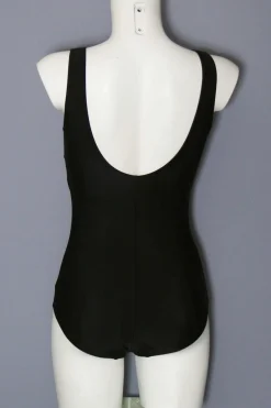 Lykke R Svømmetøj-Lowcut Badedragt Dame Black / Green