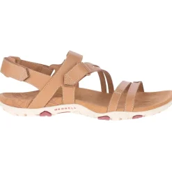 Merrell Fodtøj|Sandaler-Sandspur Rose Convert Sandal Dame  Tobacco / Pomegranate