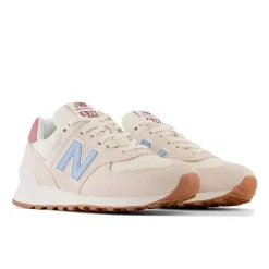 New Balance Fritidssko|Sneakers-574 Core Sneakers Dame  Sea Salt / Blue Haze / Washed Burgundy