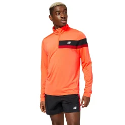 New Balance Outdoortøj|Løbetøj-Accelerate Half Zip Løbetrøje Herre Electric Red