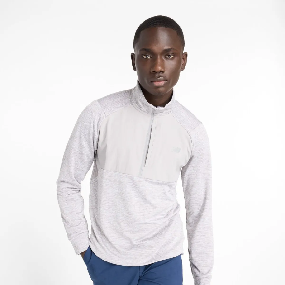 New Balance Beklædning|Løbetøj-Athletics Heat Grid Half-Zip Midlayer Herre