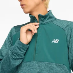 New Balance Beklædning|Løbetøj-Athletics Heat Grid Half-Zip Midlayer Herre