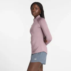 New Balance Beklædning|Løbetøj-Athletics Heat Grid Half-Zip Midlayer Dame