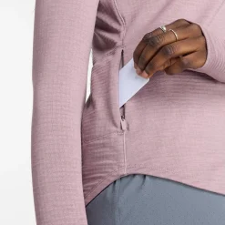 New Balance Beklædning|Løbetøj-Athletics Heat Grid Half-Zip Midlayer Dame