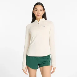 New Balance Beklædning|Løbetøj-Athletics Heat Grid Half-Zip Midlayer Dame
