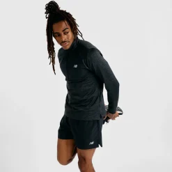 New Balance Beklædning|Løbetøj-Athletics Heat Grid Half-Zip Midlayer Herre