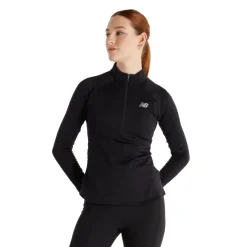 New Balance Beklædning|Løbetøj-Athletics Heat Grid Half-Zip Midlayer Dame