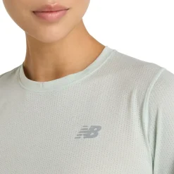 New Balance Løbetøj|Træningstøj-Athletics Løbe T-Shirt Dame  Clay Ash Heather