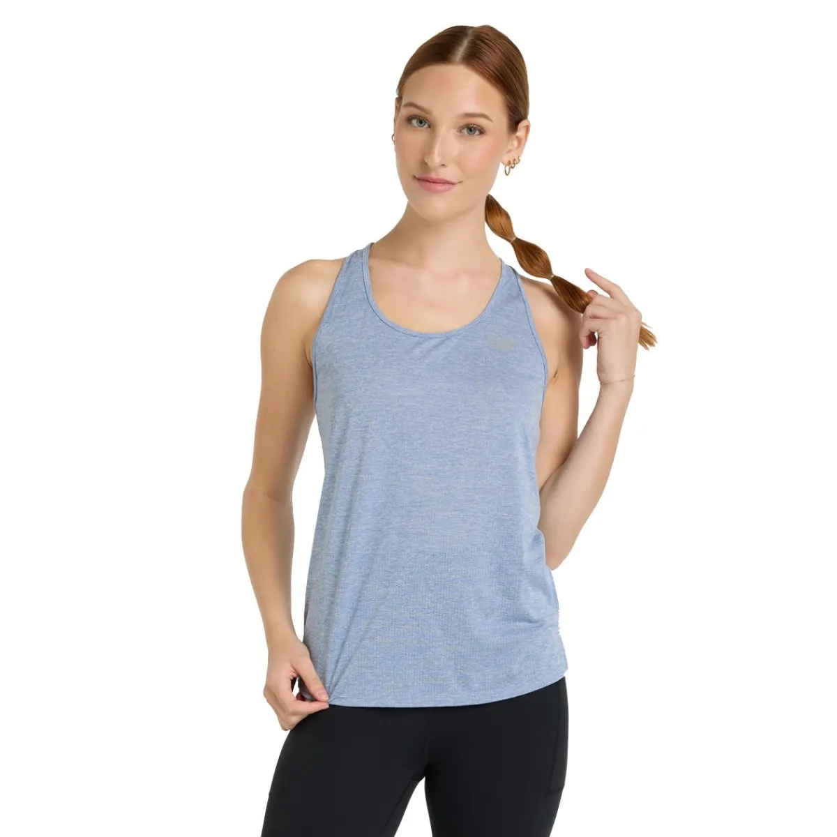 New Balance Løbetøj|Træningstøj-Athletics Løbetop Dame Dusk Shower Heather