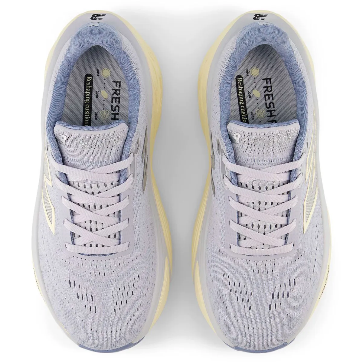 New Balance Løbesko|Løbesko-Fresh Foam X More Version 5 Løbesko Dame Pearl Grey / Dusk Shower / Calcium