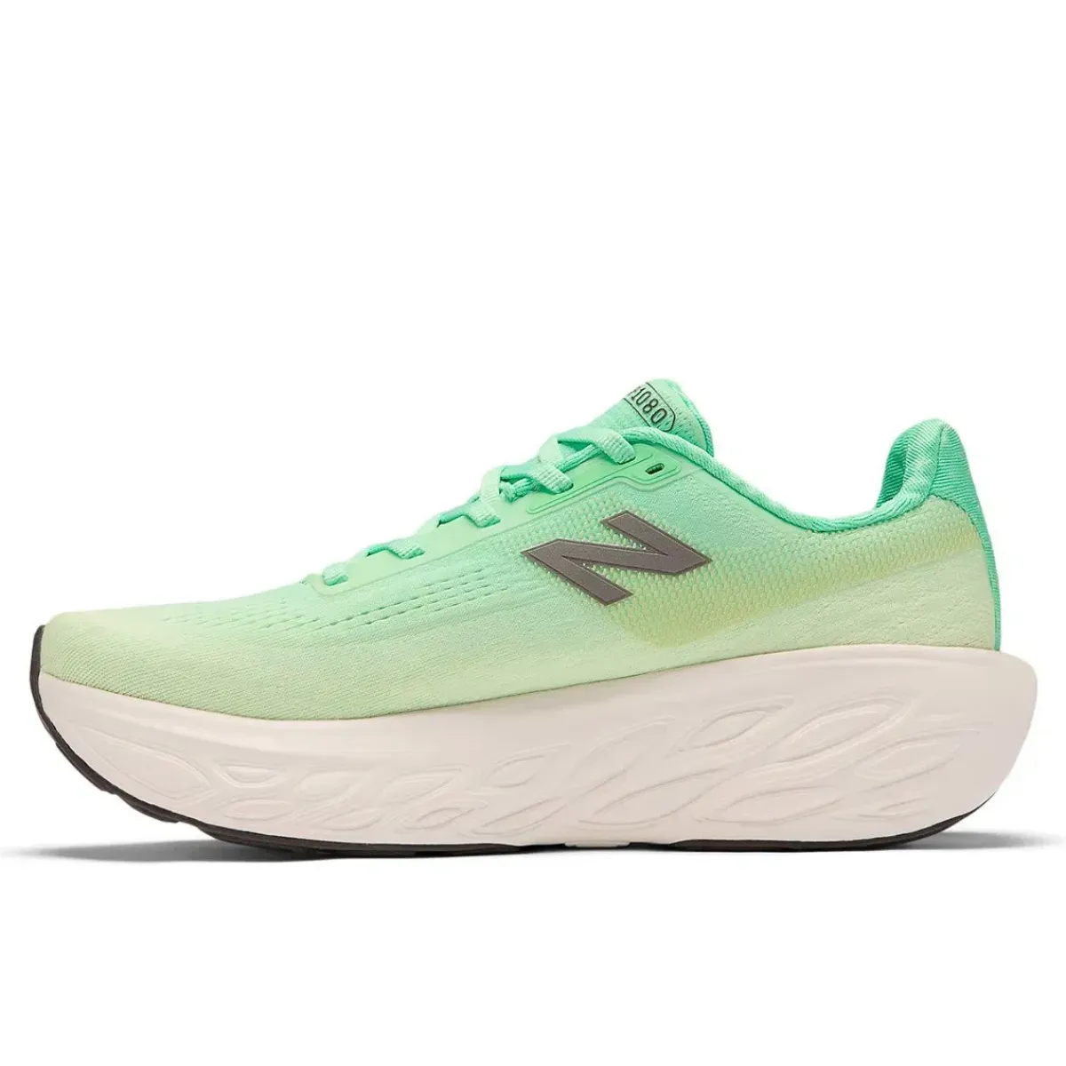 New Balance Løbesko|Løbesko-FreshFoam 1080 Version 14 Løbesko Herre Electric Jade / Reflection / Dark Silver Metallic