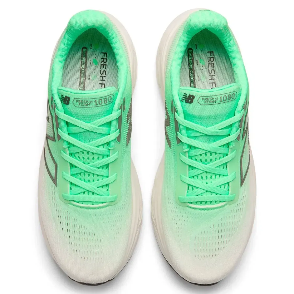 New Balance Løbesko|Løbesko-FreshFoam 1080 Version 14 Løbesko Herre Electric Jade / Reflection / Dark Silver Metallic