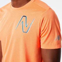 New Balance Træningstøj|Løbetøj-Graphic Impact Run T-shirt Herre