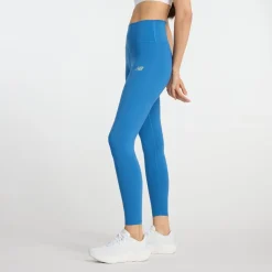 New Balance Træningstøj|Løbetøj-Harmony High Rise 25'' Tights Dame  Blue Agate