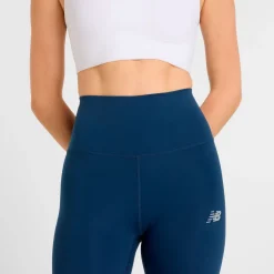New Balance Træningstøj|Løbetøj-Harmony High Rise Løbetights Dame NB Navy