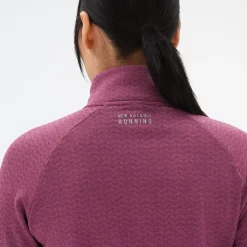 New Balance Løbetøj|Outdoortøj-Heat Grid Half Zip Dame, raisin heather  Raisin heatherMateriale:
