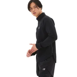 New Balance Løbetøj|Træningstøj-Heat Grid Half Zip Herre, sort  Black