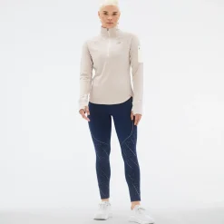 New Balance Løbetøj|Outdoortøj-Heat Grid Half Zip Dame, sea salt Sea salt heatherMateriale: