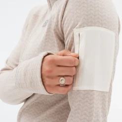 New Balance Løbetøj|Outdoortøj-Heat Grid Half Zip Dame, sea salt Sea salt heatherMateriale: