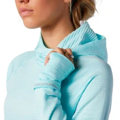 New Balance Træningstøj|Løbetøj-Heat Grid Hoodie Dame, lyseblå Pale Blue Chill HeatherMateriale: 95% Polyester 4.5% ElastanLøbetrøje designet til det kølige vejr. Med stretch for komfort. Specifikationer:- NB HEAT hurtigtørrende teknologi holder dig varm og holder fugt væk- Atletisk pasform, perfekt til aktiv bevælgese- Lange ærmer med tommelfingerhuller for en behagelig pasform- En kængurulomme m/lynlås til opbevaring af f.eks mobilDetaljer