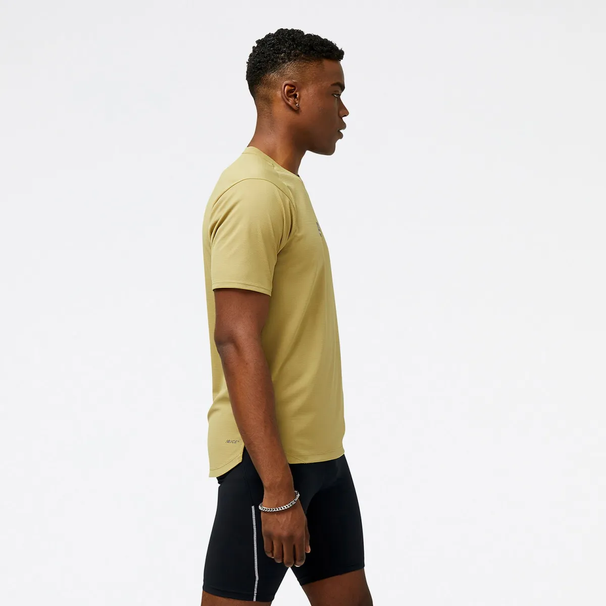 New Balance Træningstøj|Løbetøj-Impact AT N-Vent T-shirt Herre Olive Oil