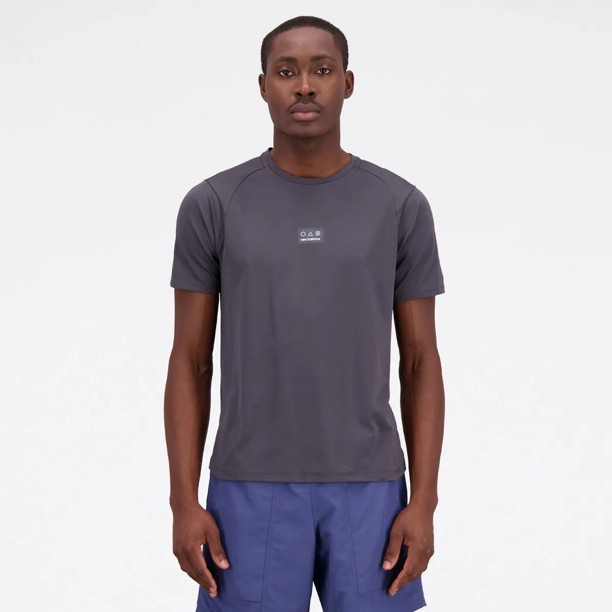 New Balance Træningstøj|Løbetøj-Impact AT N-Vent T-shirt Herre Blacktop