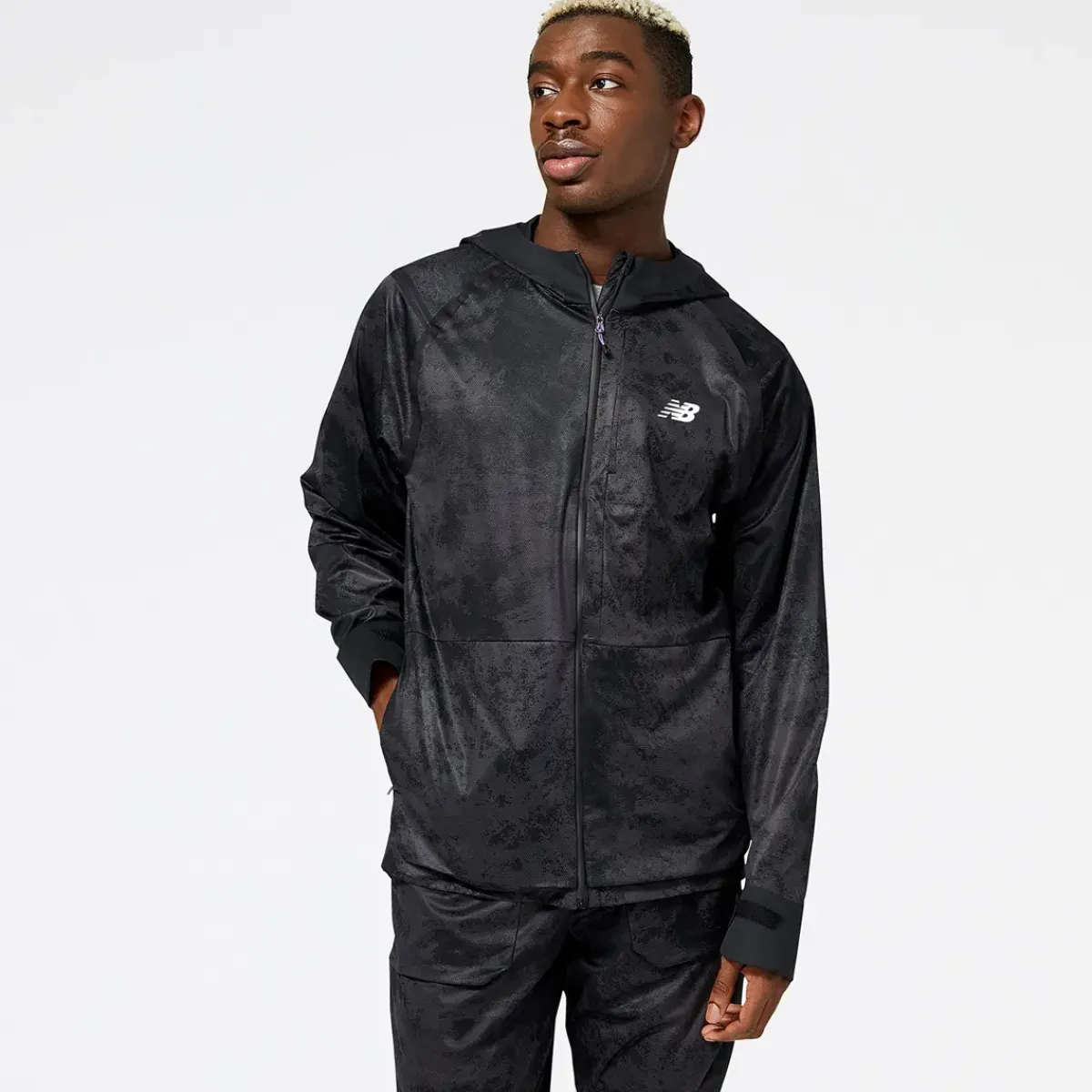 New Balance Løbetøj|Løbetøj-Impact Run AT Waterproof Løbejakke Herre Black