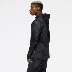 New Balance Løbetøj|Løbetøj-Impact Run AT Waterproof Løbejakke Herre  Black