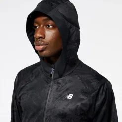 New Balance Løbetøj|Løbetøj-Impact Run AT Waterproof Løbejakke Herre Black