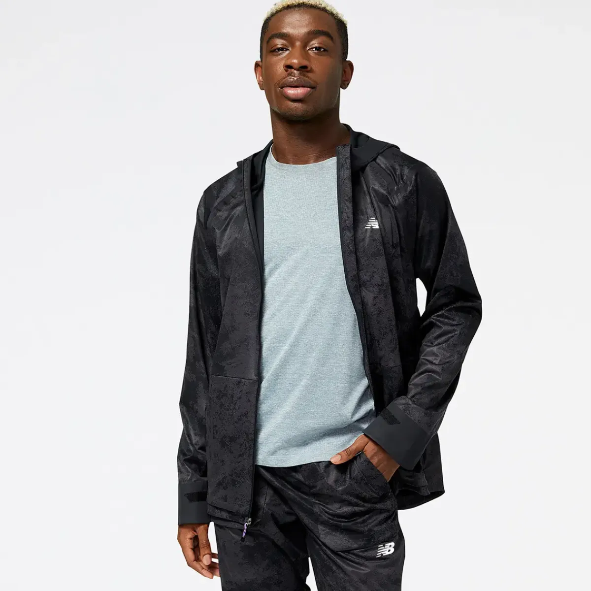 New Balance Løbetøj|Løbetøj-Impact Run AT Waterproof Løbejakke Herre Black